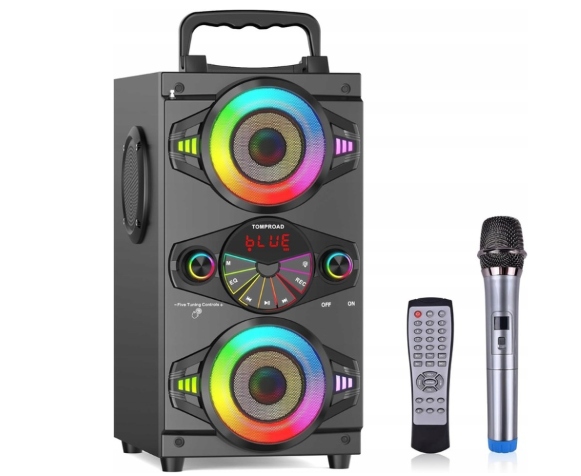 Bezdrátový Bluetooth Reproduktor Pilot Tf Led Aux Přenosný Tomproad