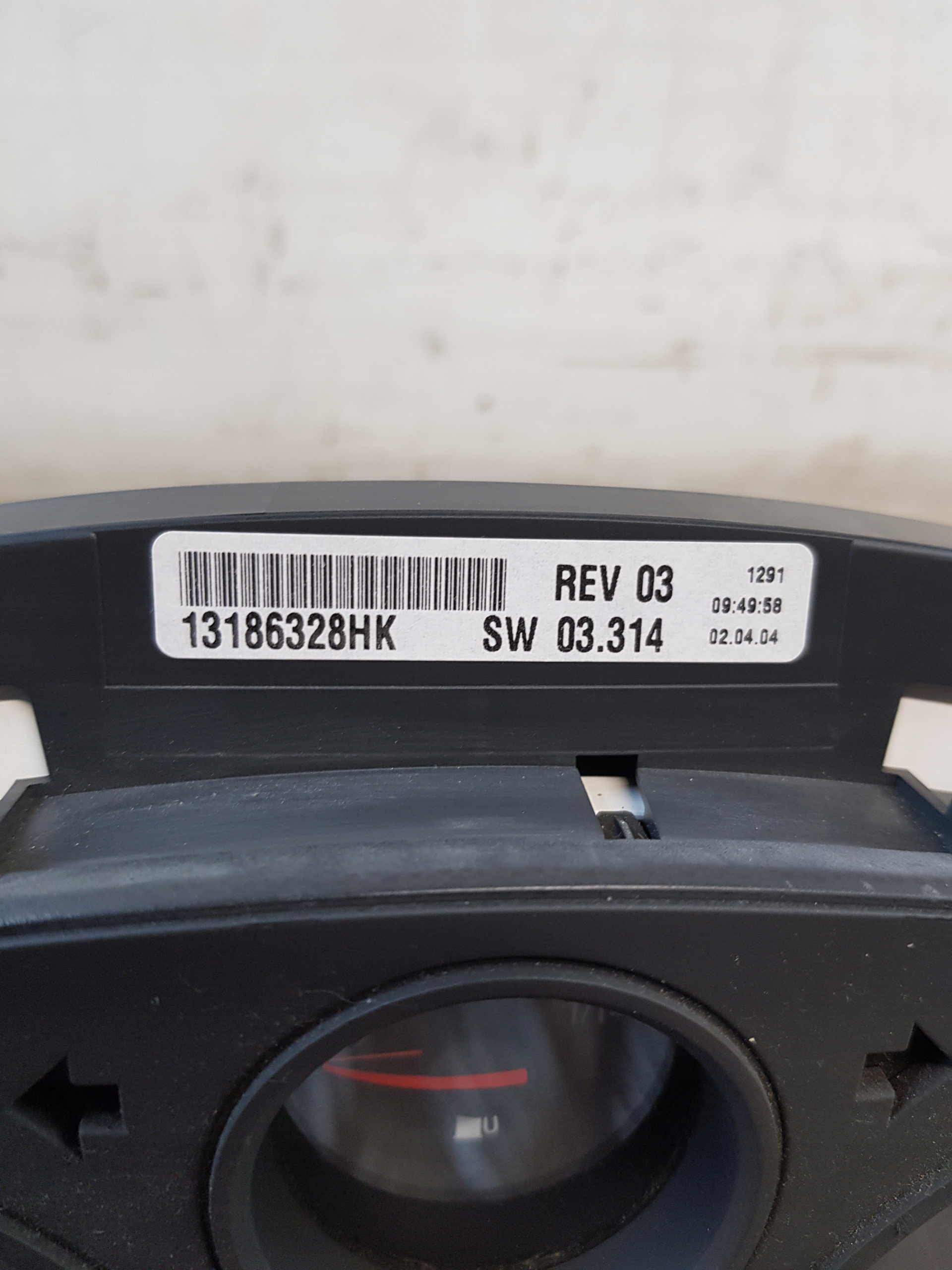 dials 13186328HK OPEL ASTRA H 1.4B 04R- EUROPA