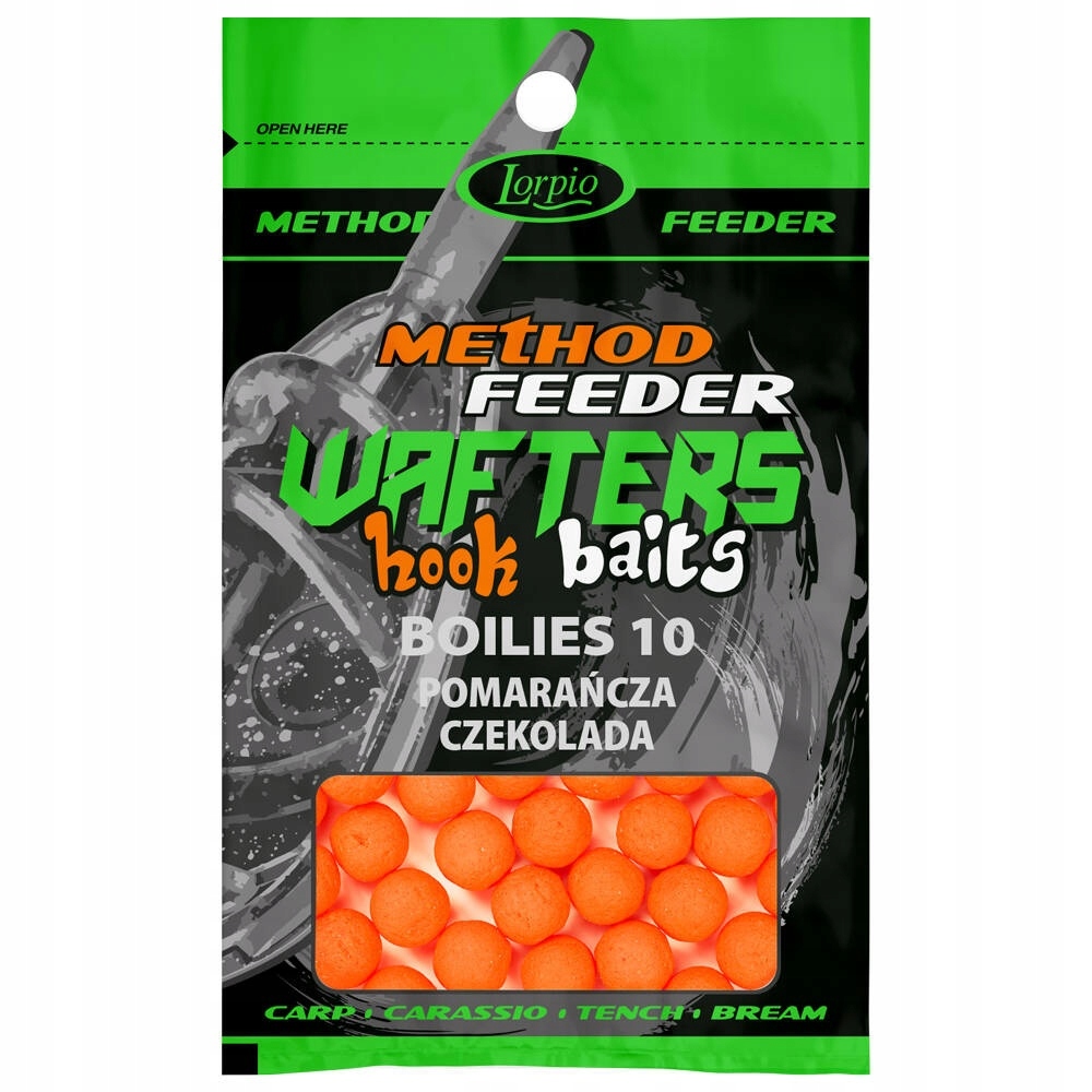Przynęta Lorpio Wafters Boilies 10mm Pomarańcza Czekolada 15g