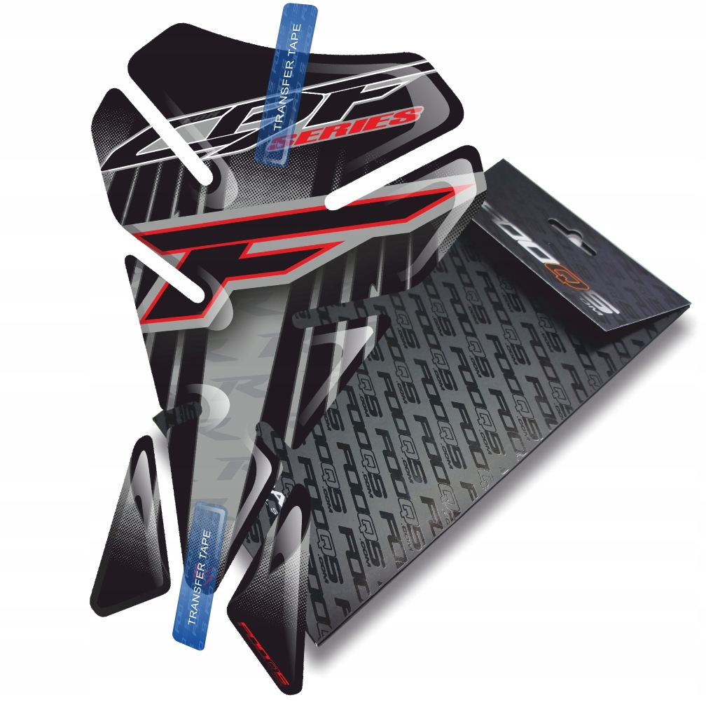 Tank-pad V1 od společnosti Fooqs pro Honda Cbf 125 250 500 600 1000 Stříbrný