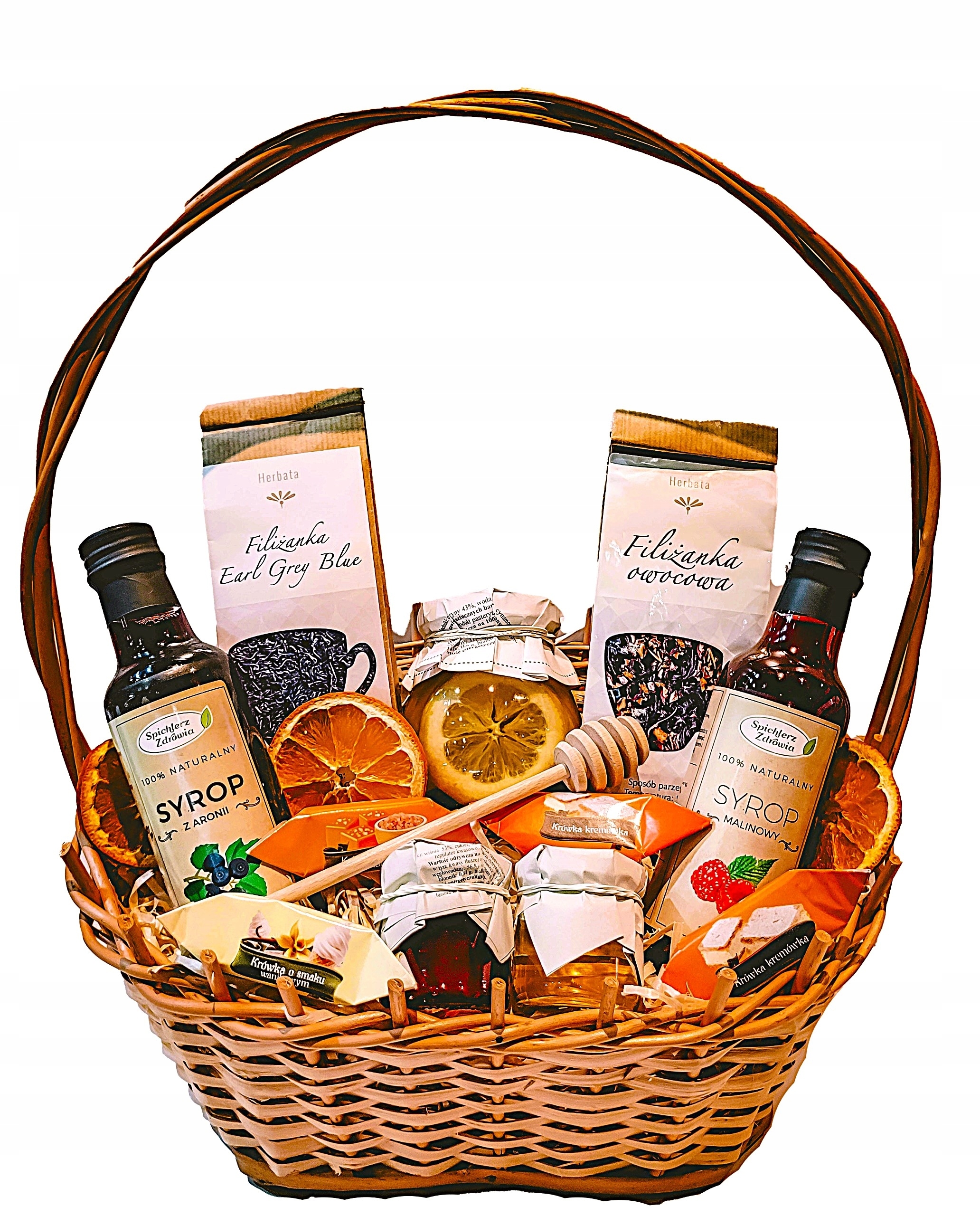Dárkový Koš Dárek Dárkové Balení Čaje Pochoutky Sirup