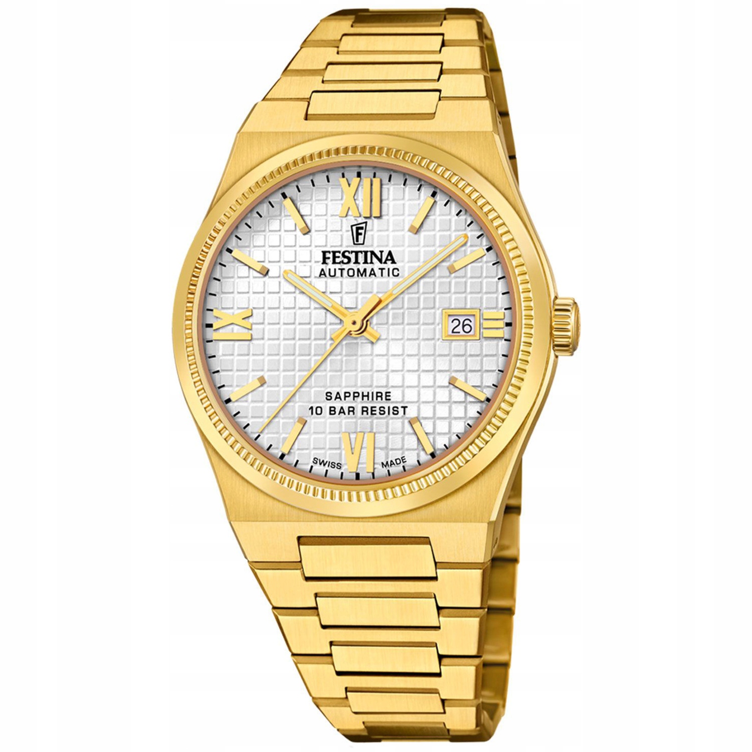 Pánské Hodinky Festina F20032-1 se zlatým náramkem