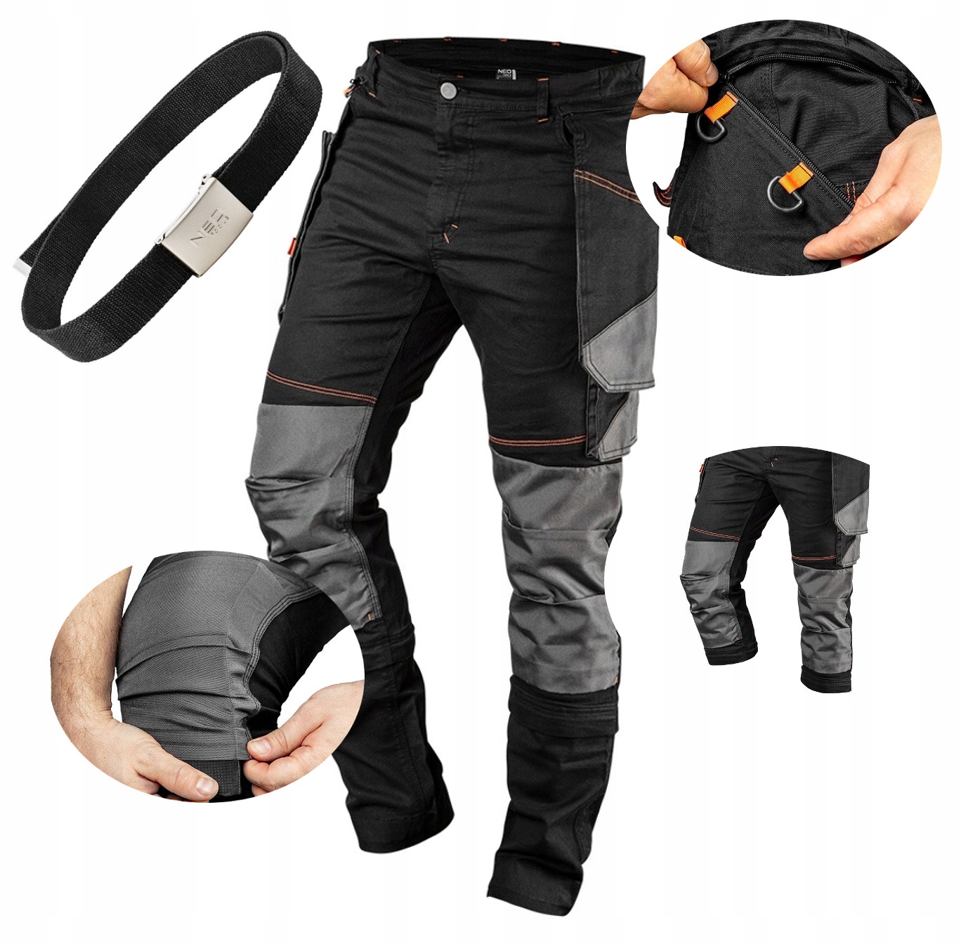 Neo Spodnie Robocze Odpinane Nogawki 2W1 XL Pasek