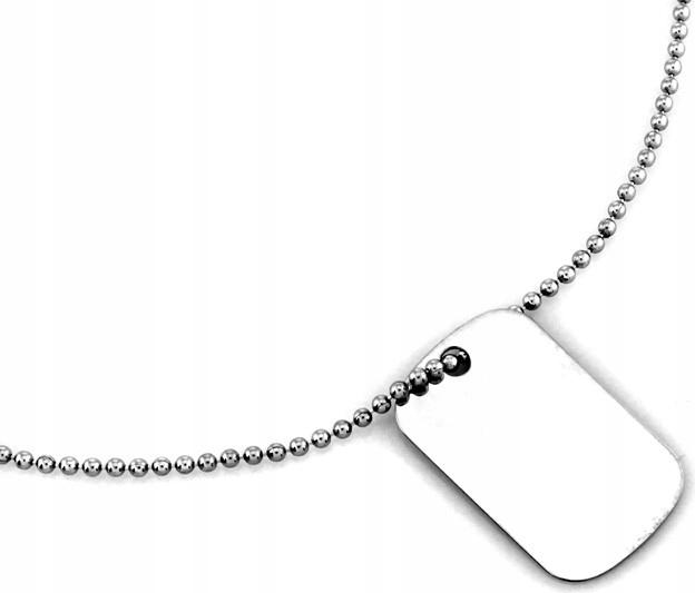 Stříbrný náhrdelník 925 vojenská známka kuličkový 4,99g jemný jako dárek
