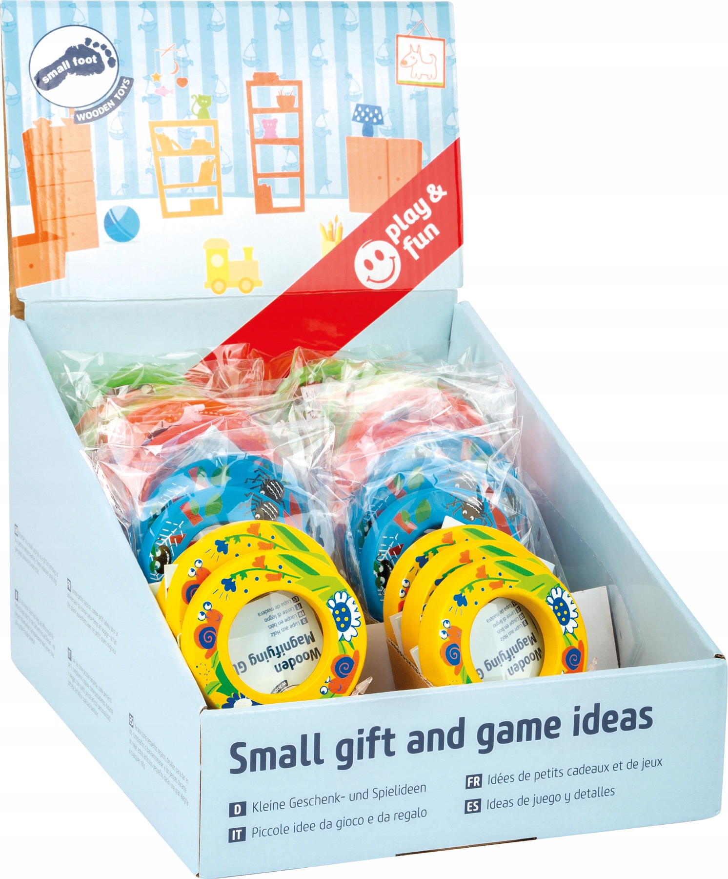 DREWNIANA LUPA małego ogrodnika dla dzieci ZIELONA Rodzaj klasyczna