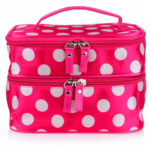 

Dwukomorowa Kosmetyczka Organizer Z Lusterkiem