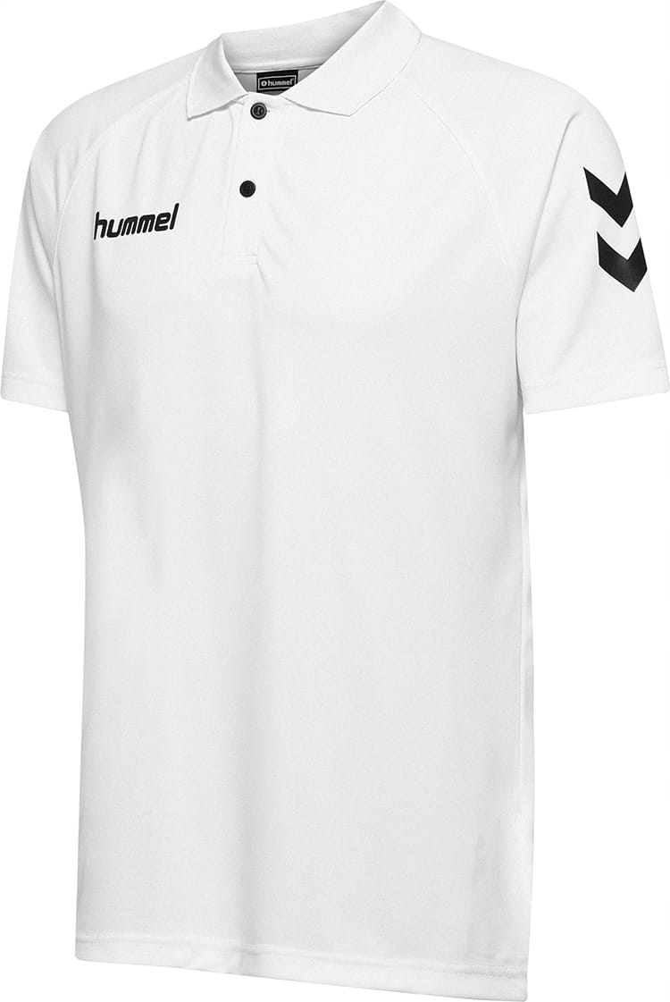Koszulka polo sportowa biała Hummel krótki rękaw rozmiar S