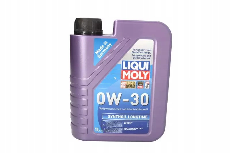 LIQUI MOLY SYNTHOIL LONGTIME 0W30 SM/CF 7L Klasa lepkości SAE 0W-30
