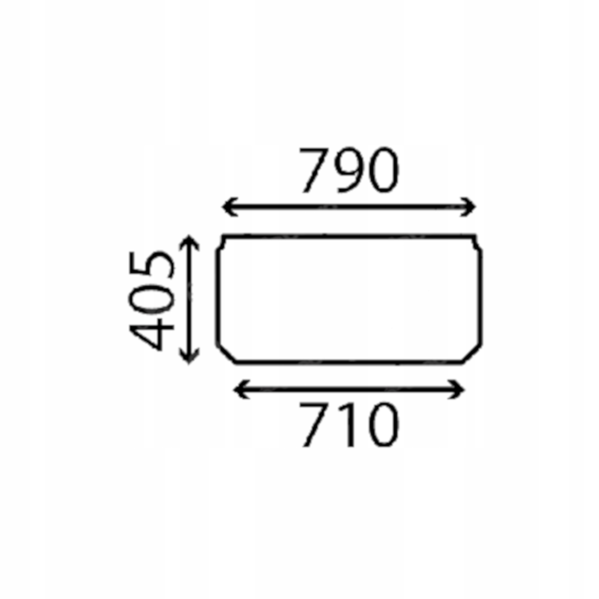 sklo Jcb přední spodní KHN1298 (4313)