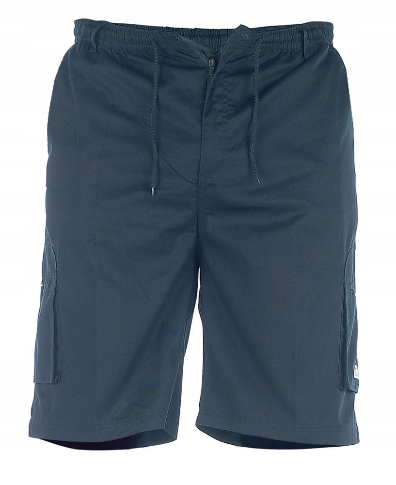 Krátké Kraťasy Kapsáče na léto Tmavě modré NICK-D555 Velké velikosti 5XL