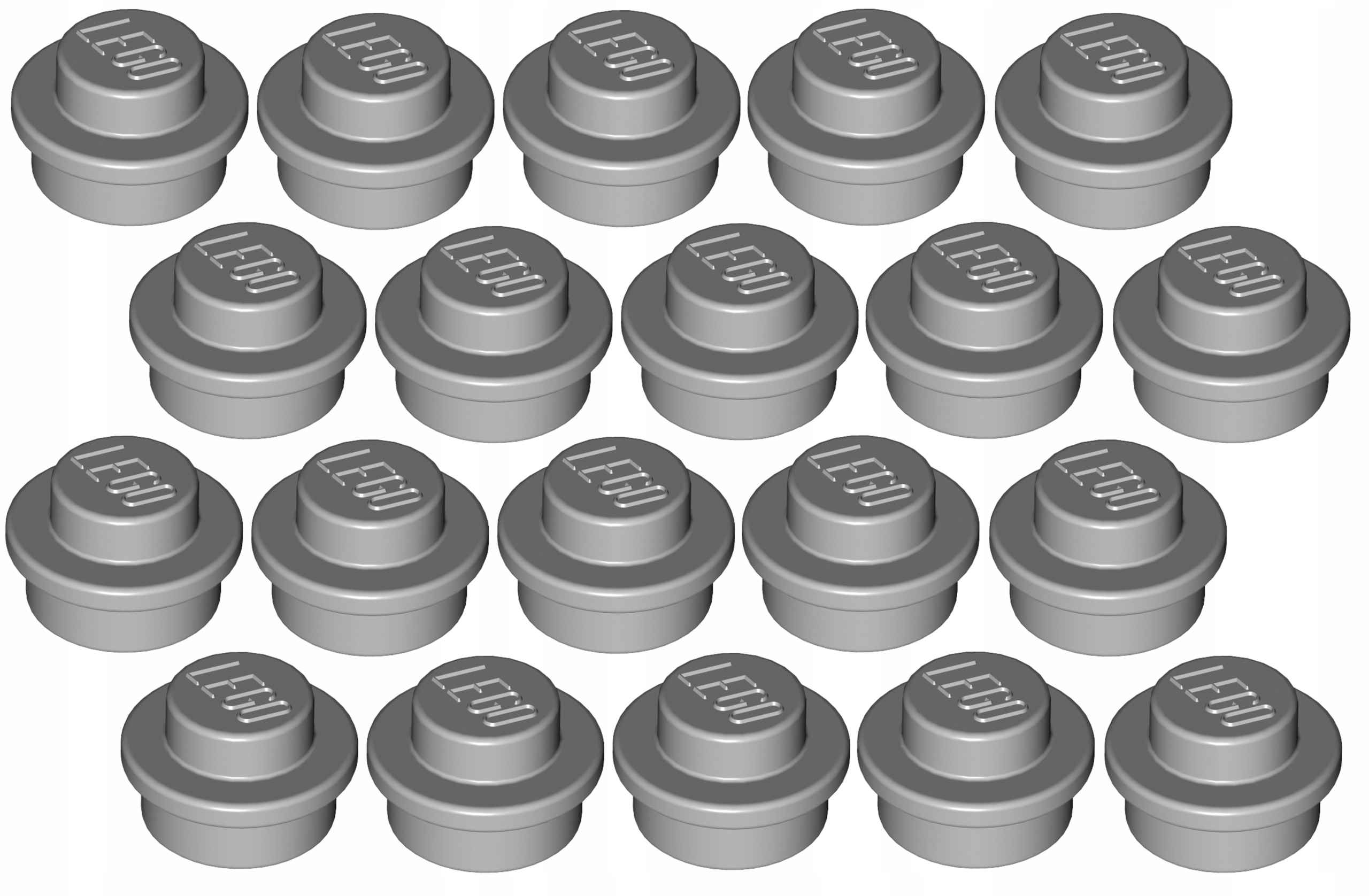 

Lego Płytka 1x1 Jasno Szara (4073/4211525) 20szt.