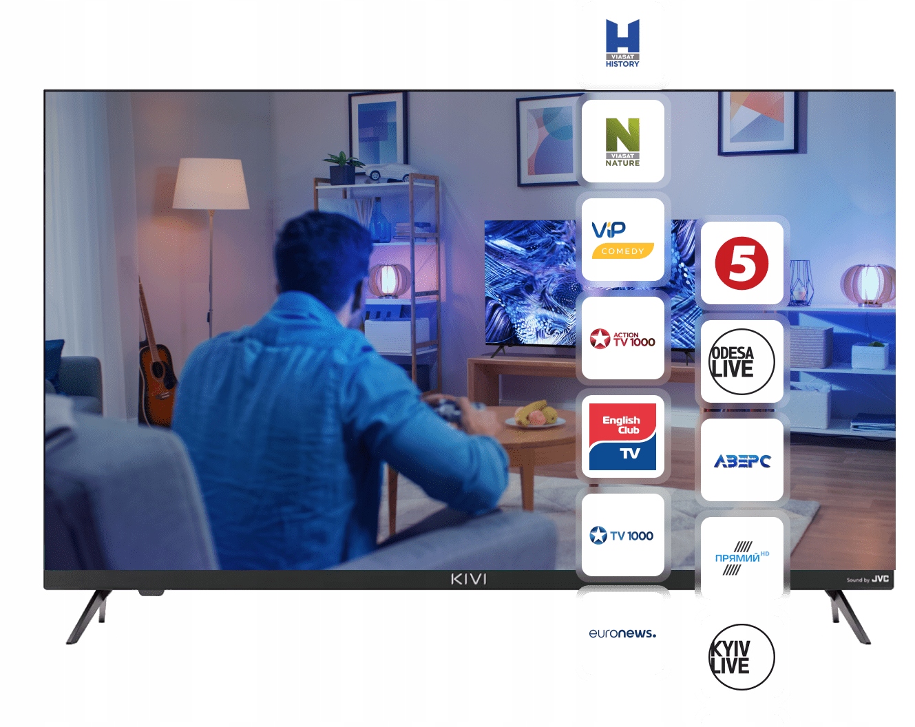 Telewizor KIVI 32H740NB 32 LED HD Ready Android TV Standard VESA 200 x 100