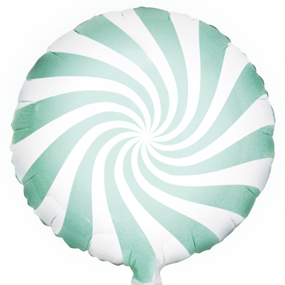 Balon foliowy Cukierek lizak miętowy Urodziny 1-99