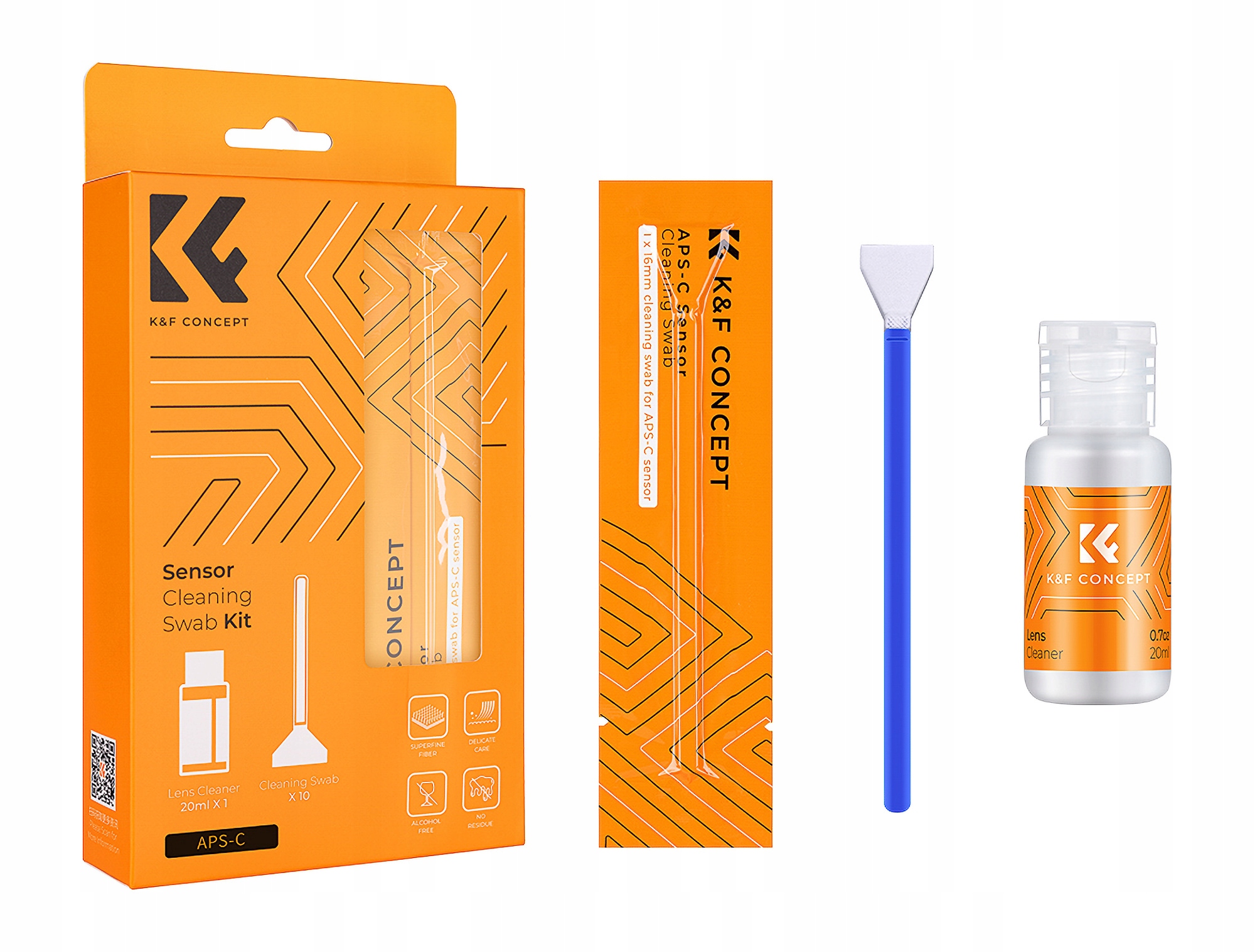 Zestaw czyszczący K&f Concept do matryc Aps-c Sensor Cleaning Swab Kit