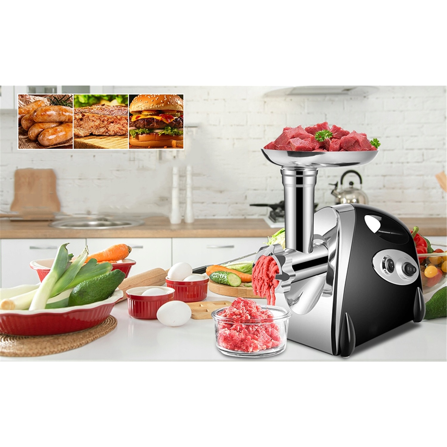 Mlýnek Na Maso 800 W S Bezpečnými Materiály Na Potraviny