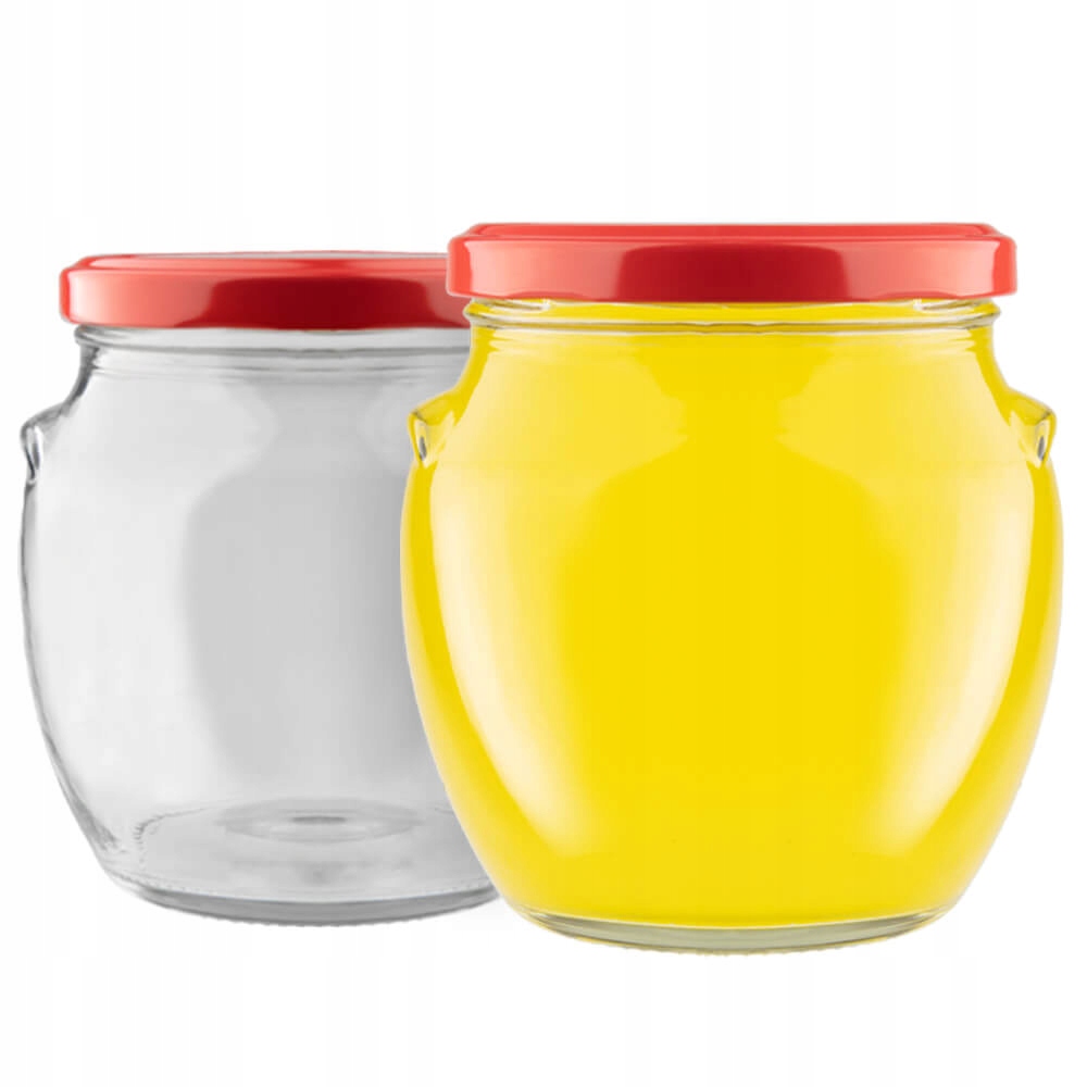 5X Słoik Amfora 520 ml DŻEM PRZETWORY+ WIECZKO Liczba sztuk w opakowaniu 5 szt.