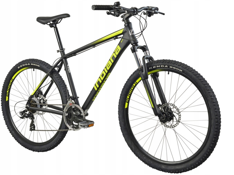 Rower górski Mtb Indiana X-Pulser 2.7 M17 27.5 cala męski Czarno-żółty