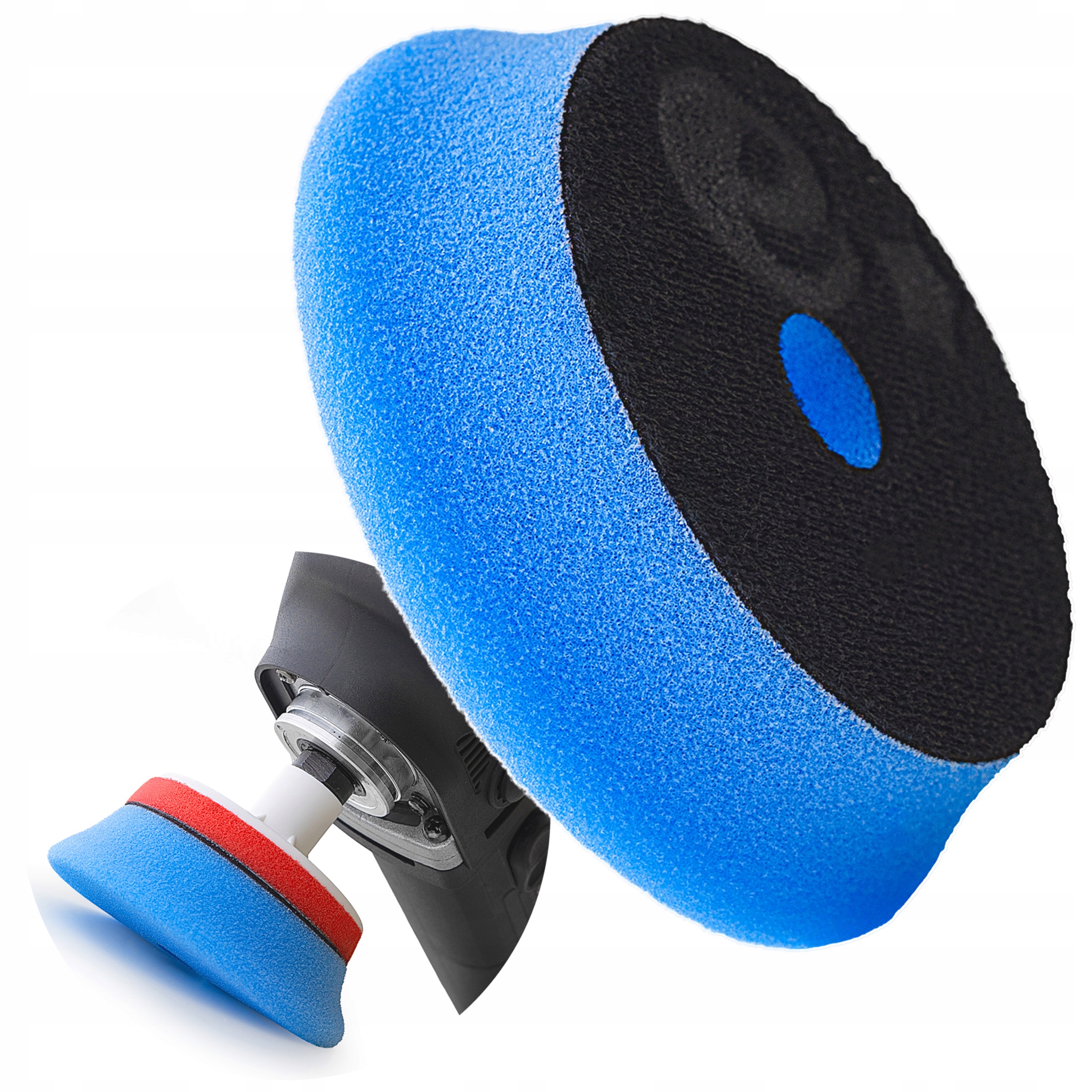 Pad Polerski Mini Miękki Premium 95mm 75mm Gąbka Finish Tarcza Na Rzep