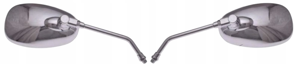 ZESTAW 2x CHROMOWANE LUSTERKA LUSTERKO M10 Quad Buggy GS-MOON 250/260/300cc