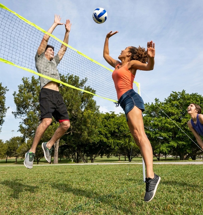 SIATKA DO SIATKÓWKI BADMINTONA TENISA ZESTAW 3W1 DUNLOP Marka Dunlop