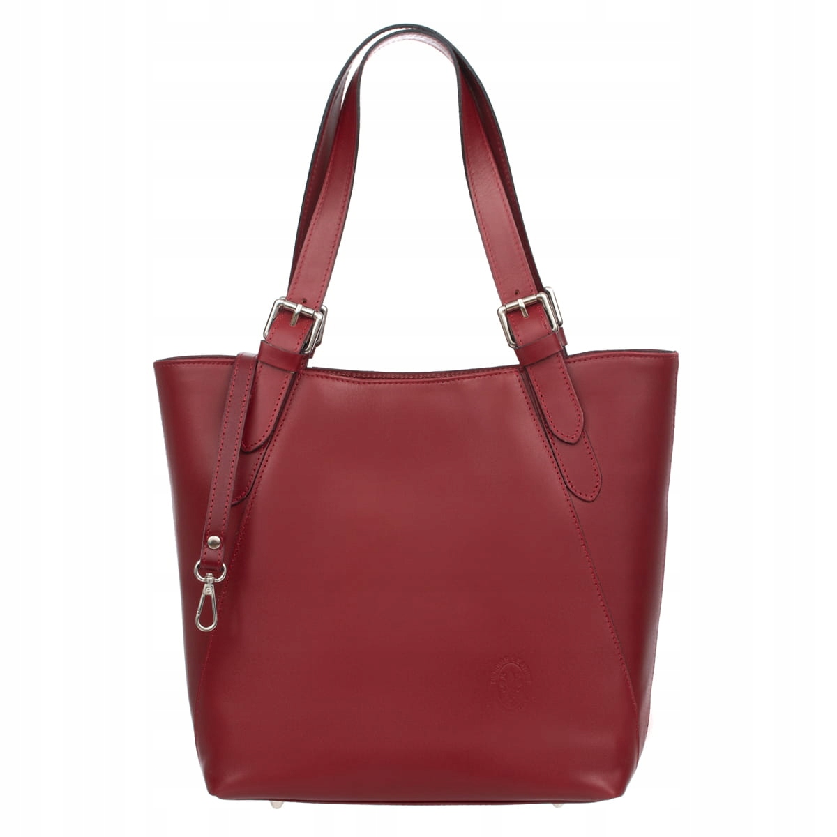 Velká kožená kabelka Vezze Celesta červená