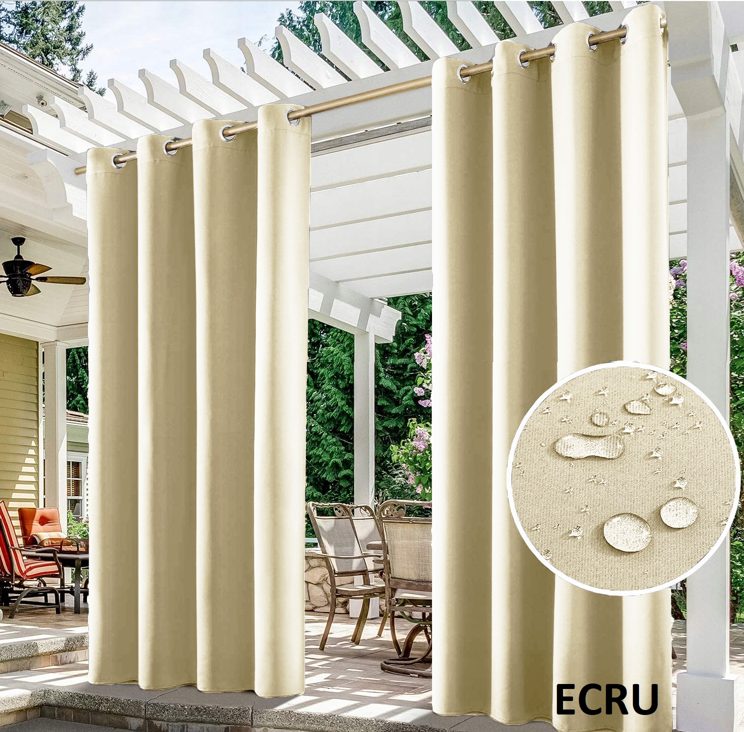 ZASŁONY OGRODOWE 155x220 DO ALTANY TARASU OGRODU Długość 200 m