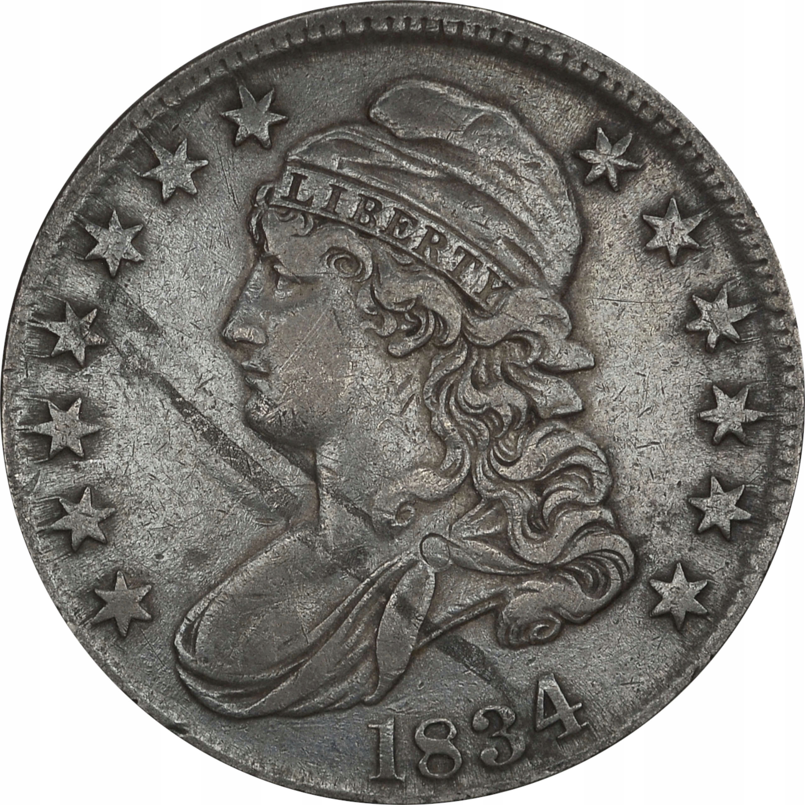 13.iu.USA, 50 CENTÓW 1834