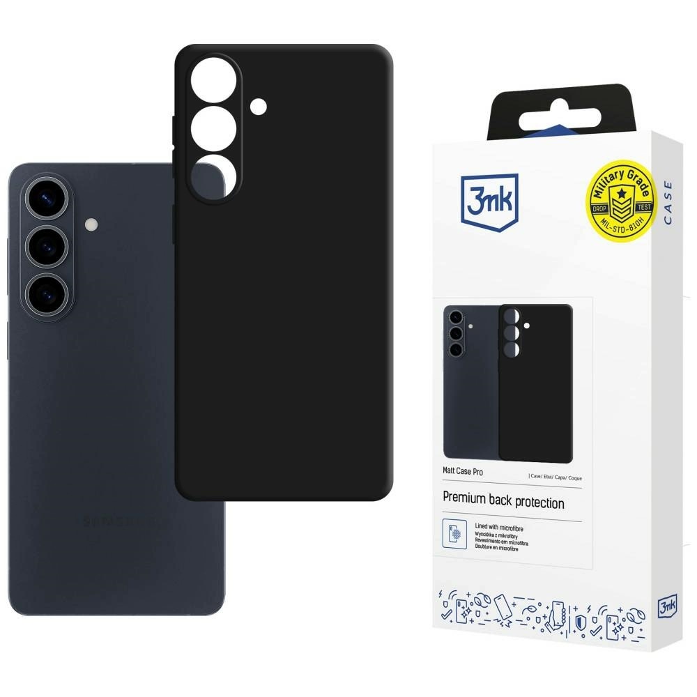 Etui 3mk Matt Case Pro na Samsung Galaxy S26 Fe czarne 3mk Protection