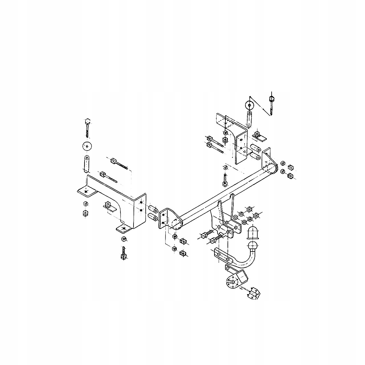 Hak holowniczy do Opel Combo C 3 III Kombivan 02-11 WIĄZKA 13 PIN GRATIS Producent Steinhof