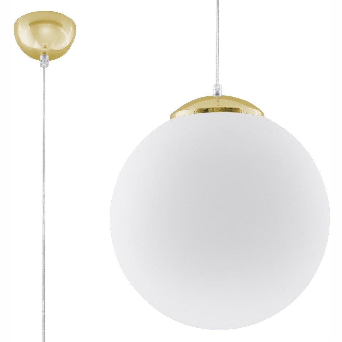 Závesná lampa Ugo 30 zlatá Sollux