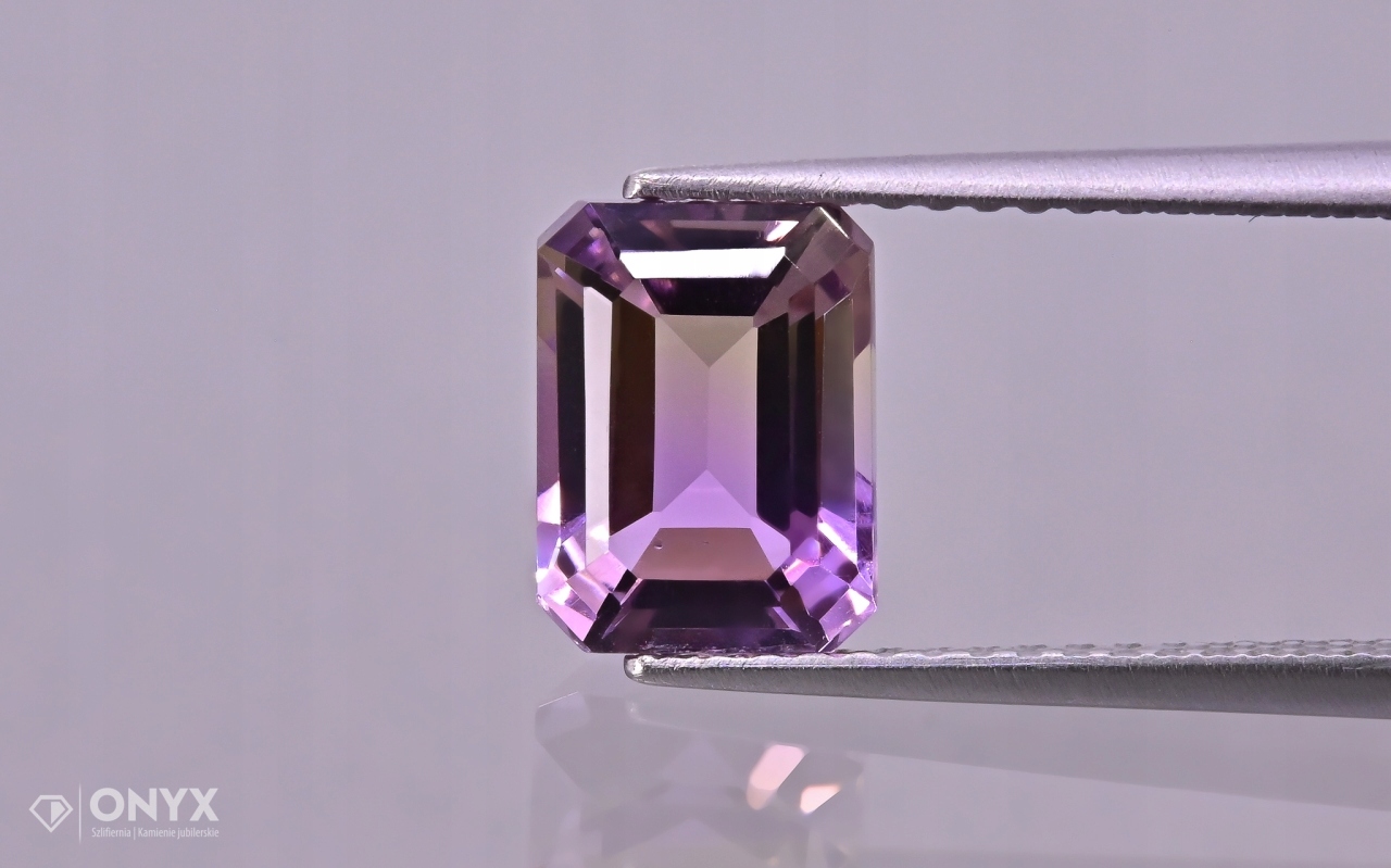 Ametrin fazetovaný oktagon 8x6 mm