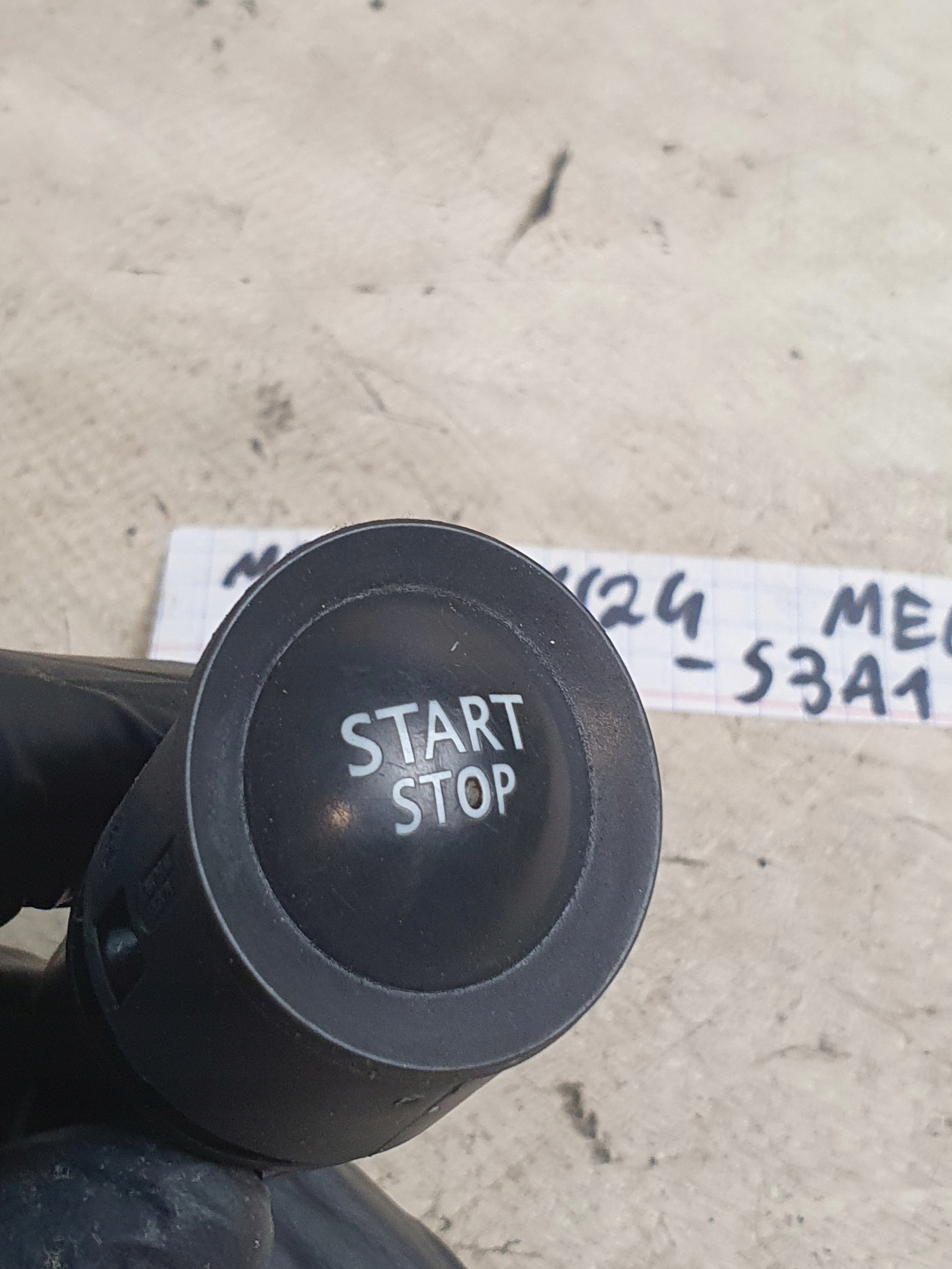 button/switch of the engine START/STOP RENAULT MEGANE II 06r.