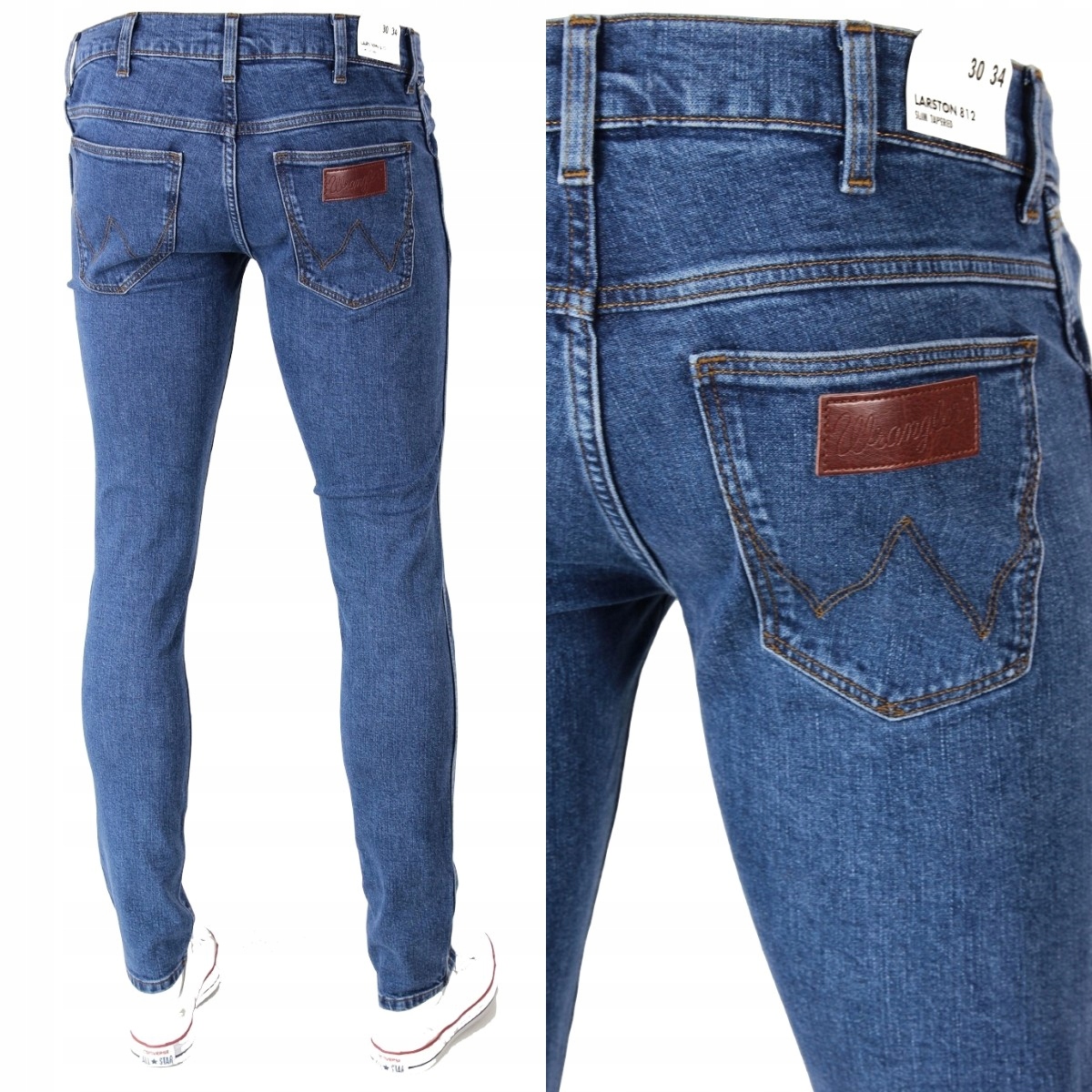 

Wrangler Larston Slim Tapered Jeansy _ Rozmiary
