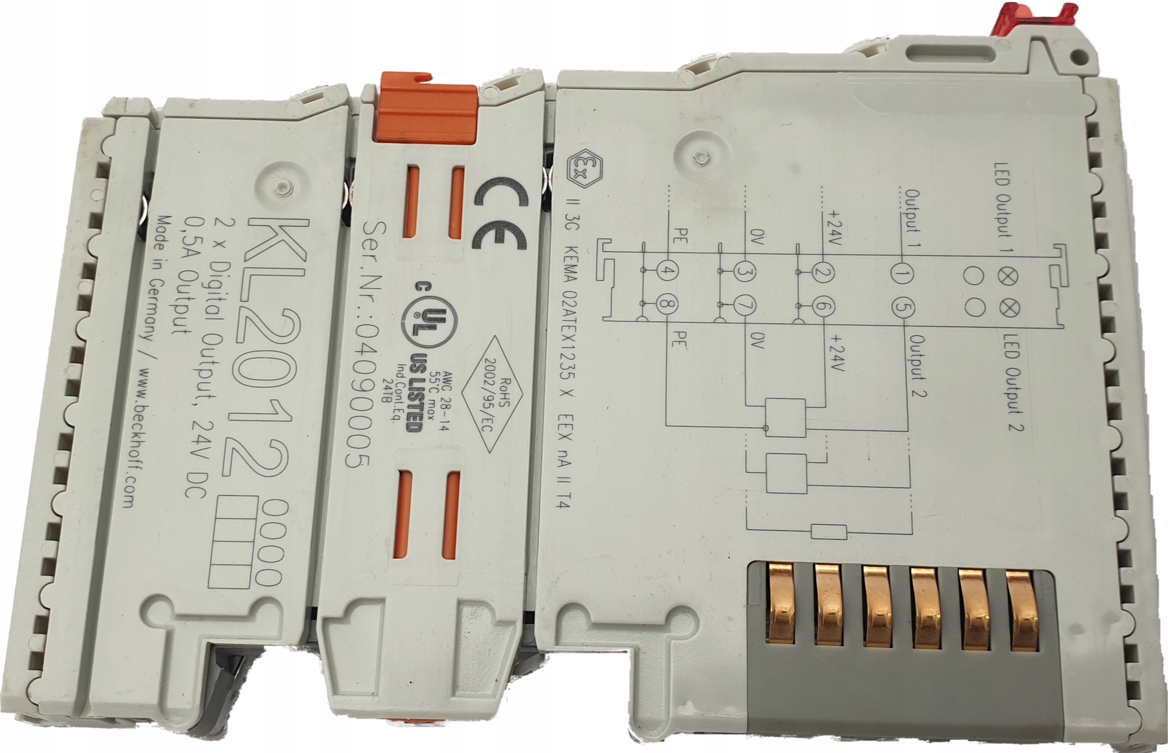 Moduł karta PLC BECKHOFF KL2012 2x digital output (BECKHOFF KL2012 2x