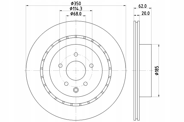 TARCZE HAMULCOWE 2SZT. MALOWANE TYŁ INF NI HELLA Liczba tarcz w ofercie 2