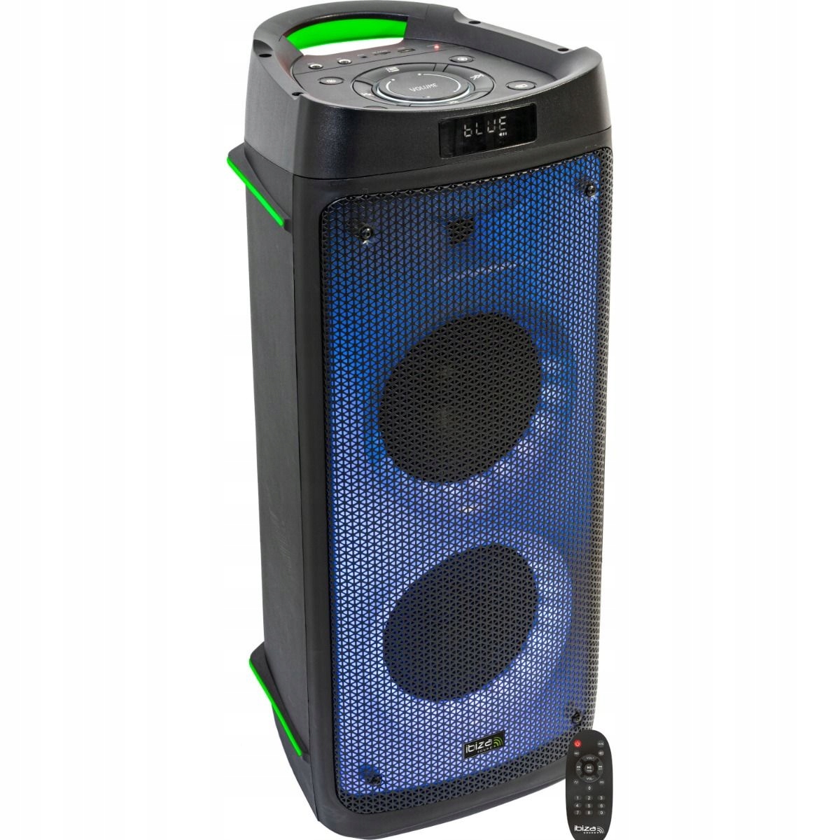 Ibiza Sound Karaoke/párty reproduktor s Led podsvícením, 300W, Usb/sd