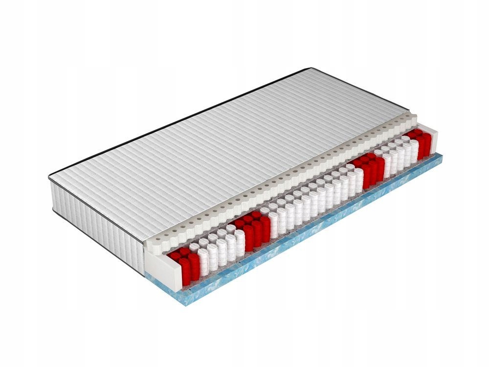 Materac 140x200 sprężynowy LIVE BURI lateks średnio miękki