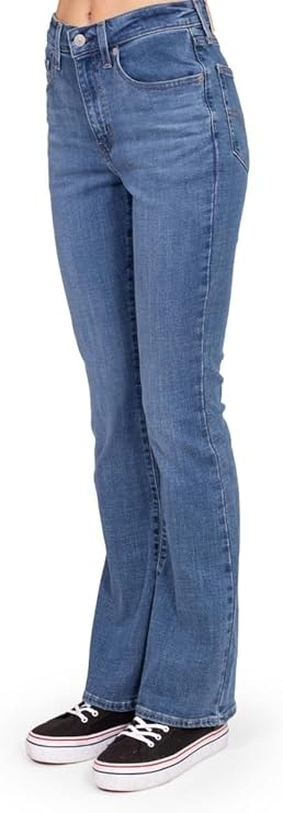 Levis Džíny Zvony S Přepážkou Vysoký Pas Modré 27/30 Xta