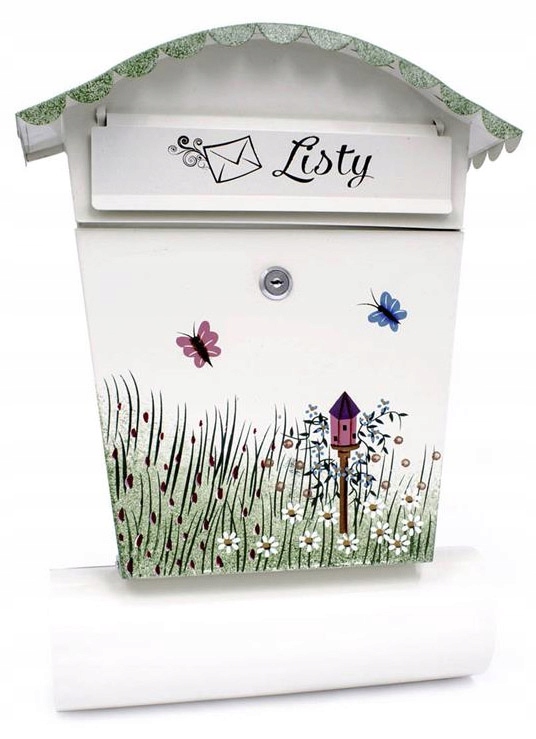 Poštovní Schránka S Tubou Pro Ruční Malování Motýlů