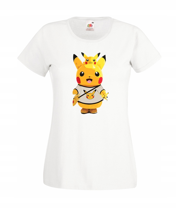 

XXL Koszulka Damska Pokemon Go Pikachu Pokeball
