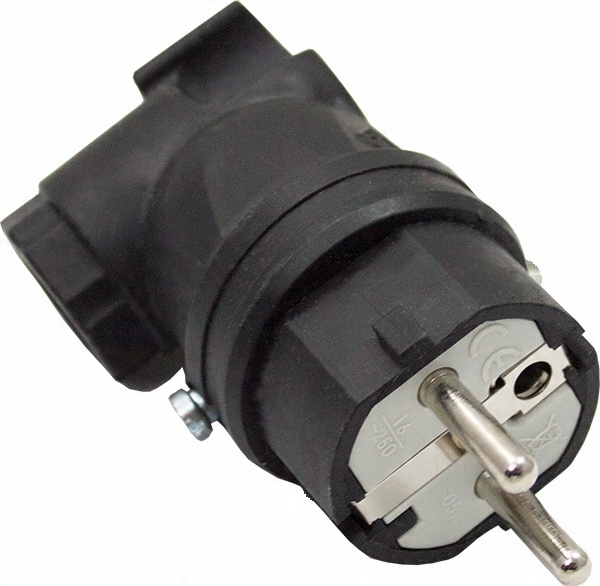 

Wtyczka Gumowa Kątowa Schuko 2P+Z 16A 230V IP44