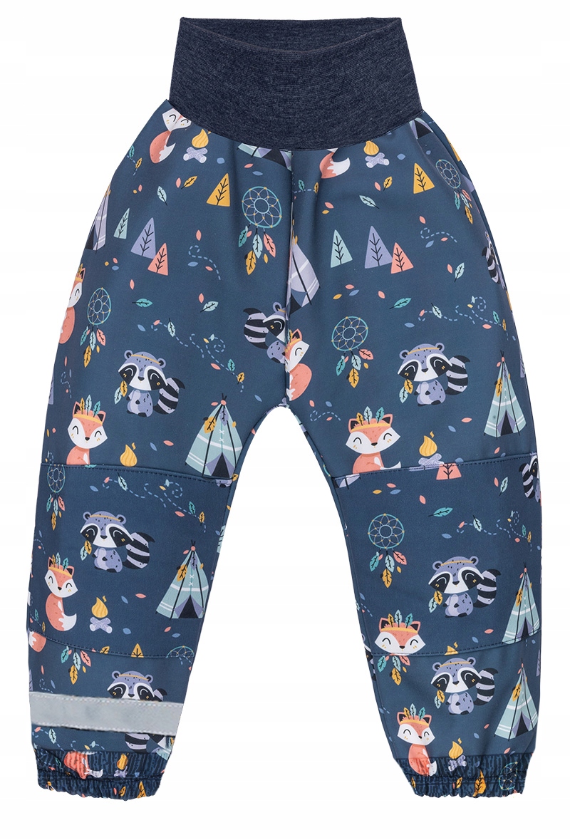 SPODNIE dziecięce softshell jesień/wiosna/zima PODWINIĘCIE tipi scandi 92 Marka ekoubranka