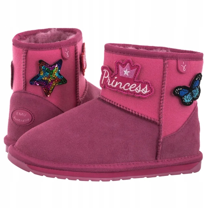 Buty Zimowe Damskie Emu Wallaby Mini Play Wr Deep Pink K12748 Różowe