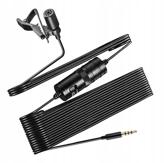 

Mikrofon krawatowy reporterski mini jack M-8 Pro
