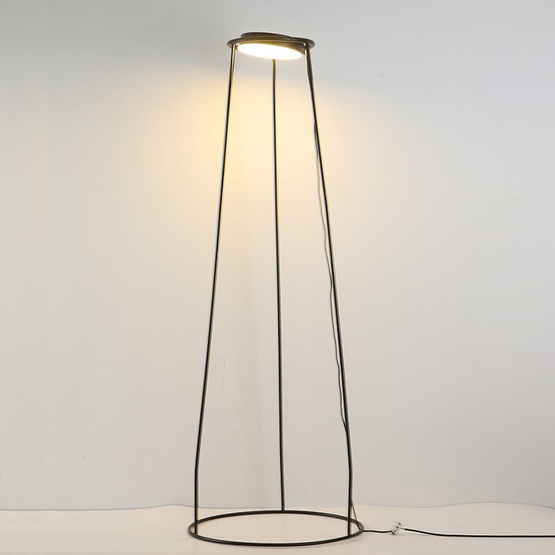 Metalowa Lampa Podłogowa Loft Czarna