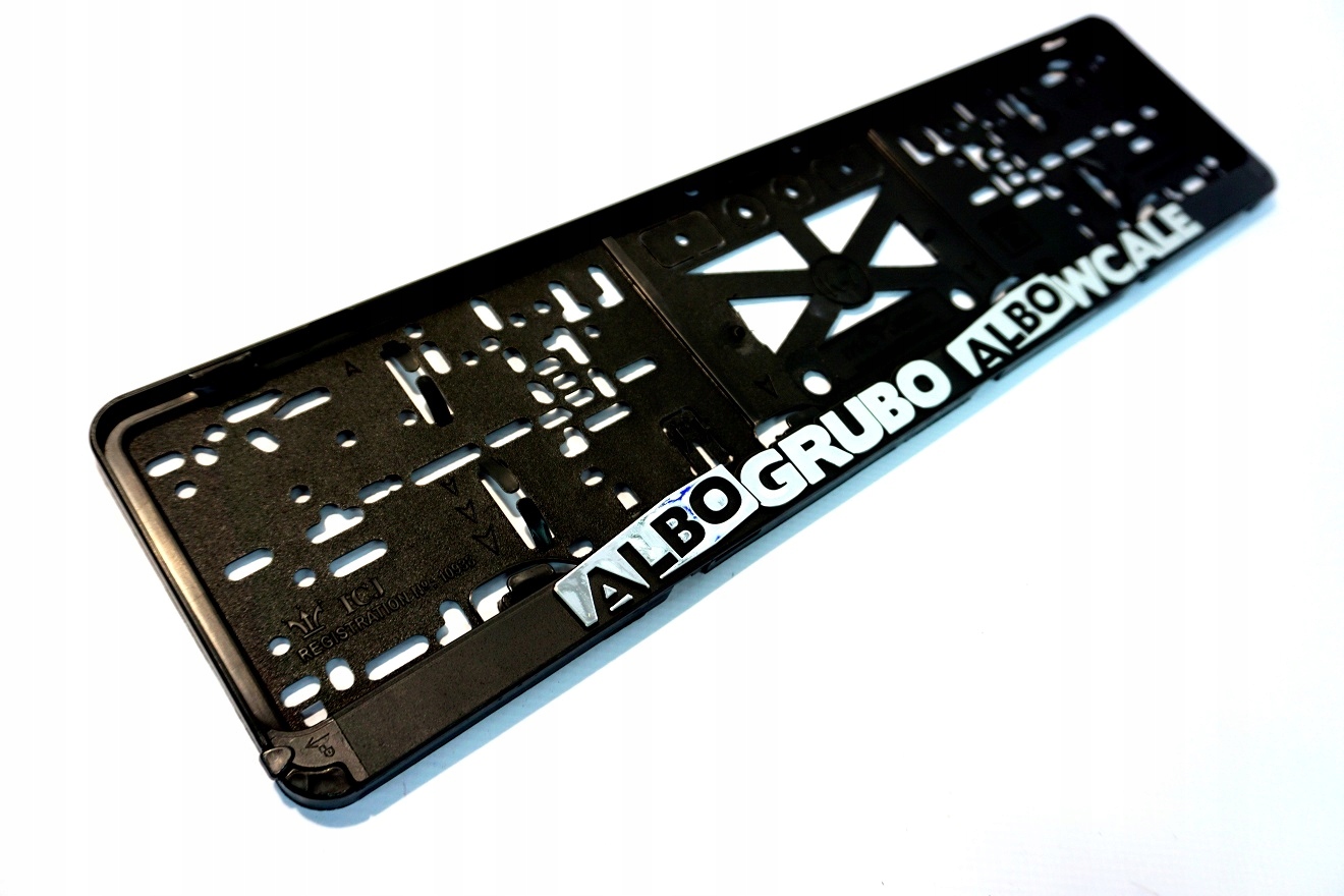 

Ramka do tablicy rej. Albo Grubo Albo Wcale 3D