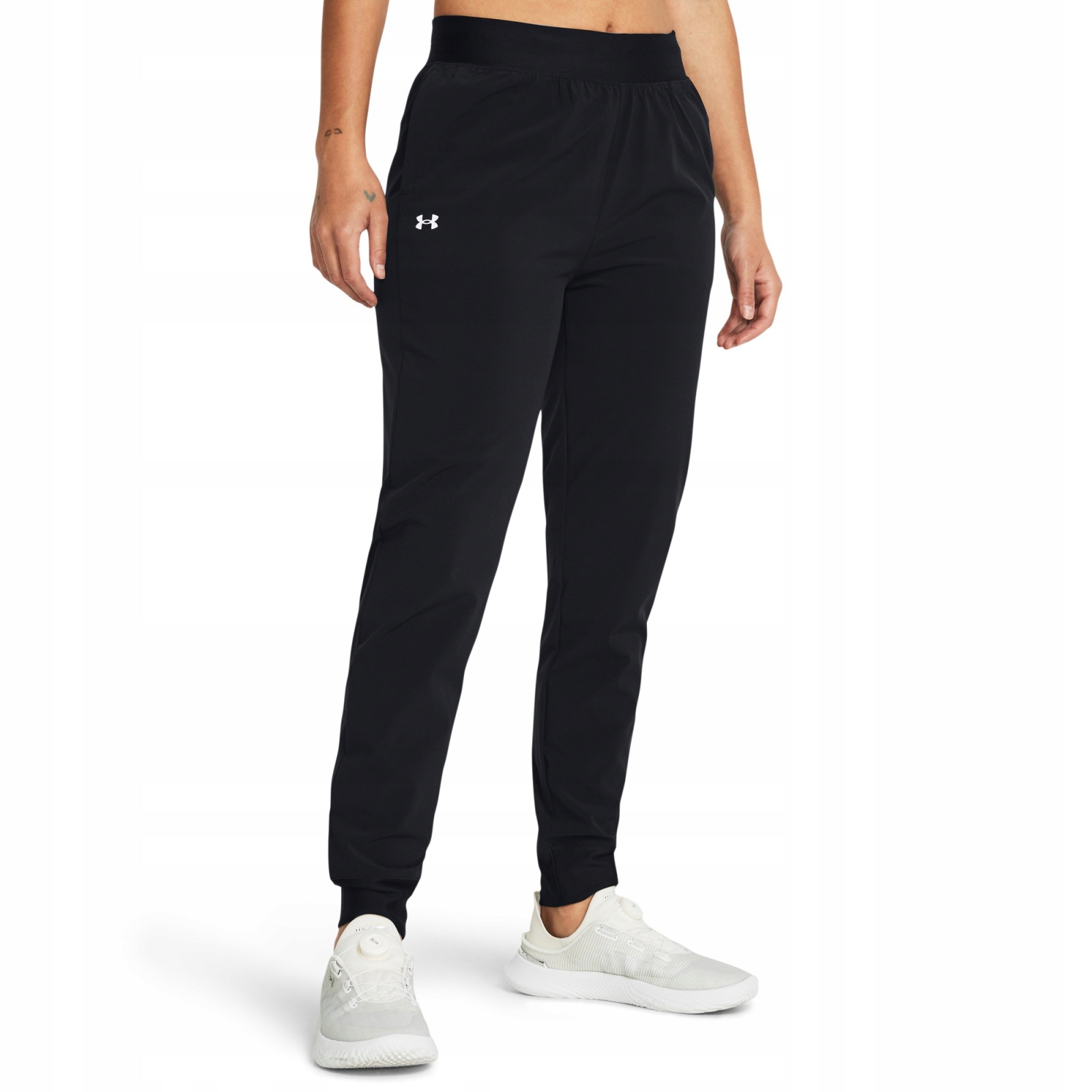 Dámské kalhoty Under Armour ArmourSport High Rise Wvn Pnt-BLK