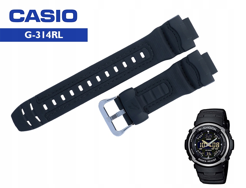 Originální Pásek Casio G-shock G-314RL G-314 16 mm