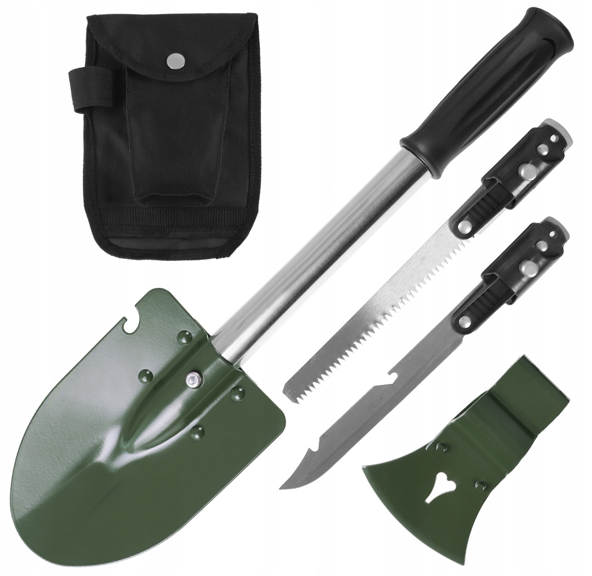 Narzędzie wielofunkcyjne survivalowe MFH 6w1 Max Fuchs saperka toporek nóż