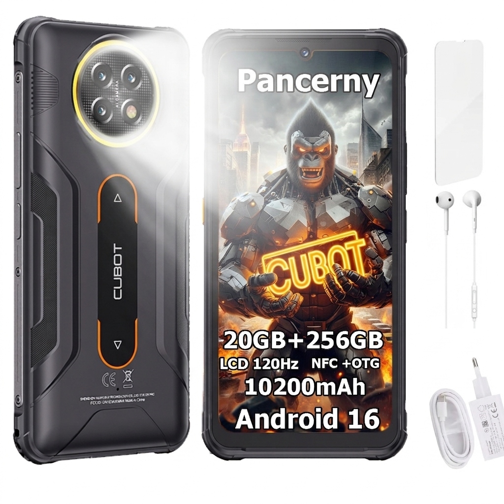 Vojenský pancéřový smartphone Cubot Kingkong Ace 5 20/256GB Nfc Dual Sim